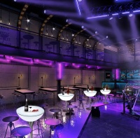 Комплект светящейся мебели Стол+2 стула V2